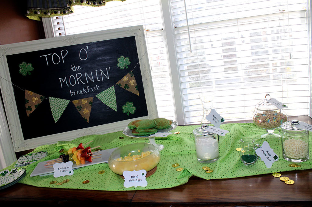 top o' the mornin' breakfast | polka dots and picket fences