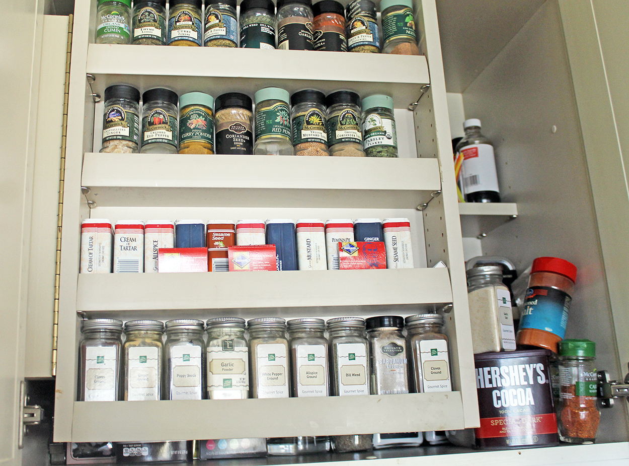 spice jar organization