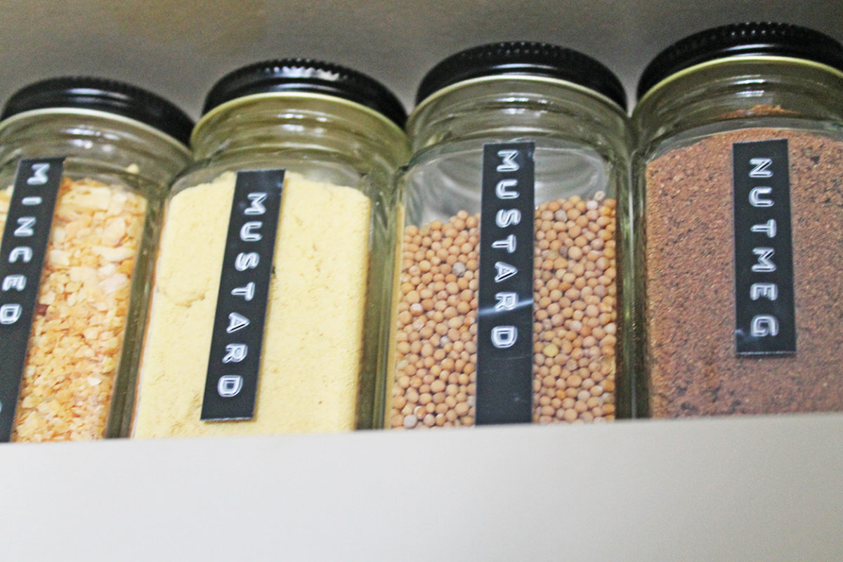 spice jar organization