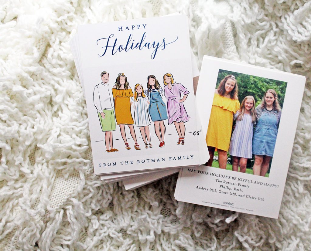 holiday cards | polka dots and picket fences